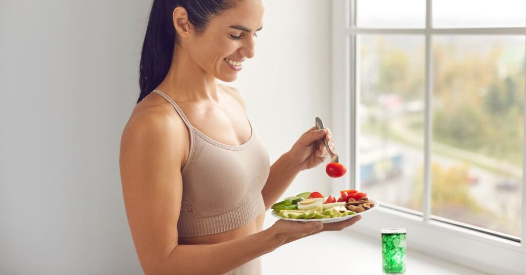 chlorophyll before or after eating